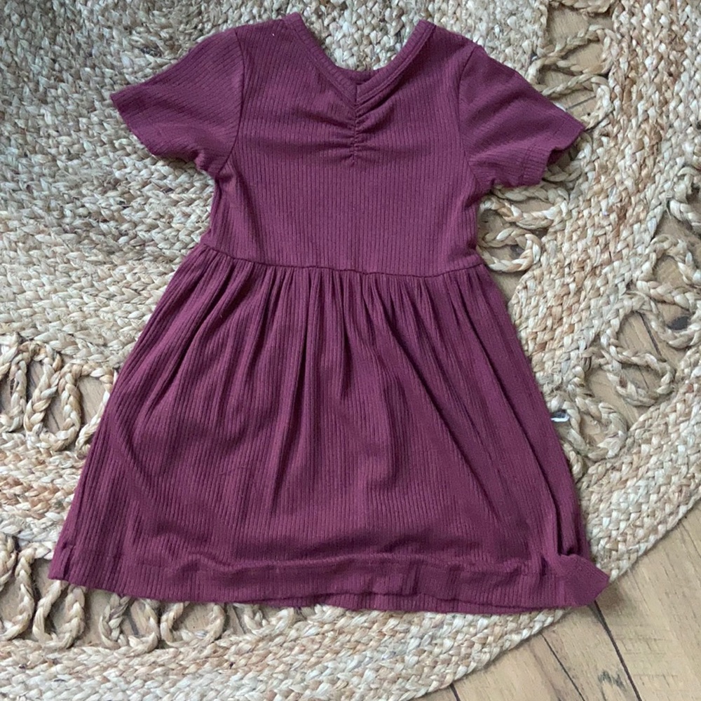 Plum 12-18mo ribbed dress